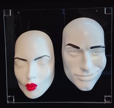 Facce Uomo Donna Scultura