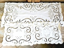 Set 3 Centri Rettangolari Ricamati Cotone  Centro Centrino