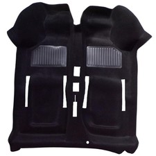 Tappeto interno Preformato in Moquette rasa e Nero per auto FIAT 500 d'epoca