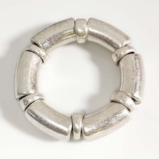 Nuovo Bracciale Zara Perline Elasticizzato Dichiarazione Retrò Donna Festa Vacanze Gioielli Regalo