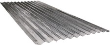 LAMIERA ZINCATA ONDULATA A FOGLIO 200x90 CM - SPESS. 0,25 mm COPERTURA TETTI