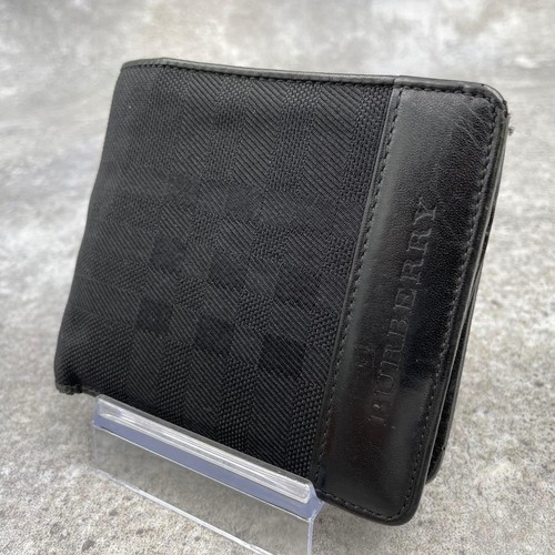 Portafoglio burberry tela nera - portafoglio,