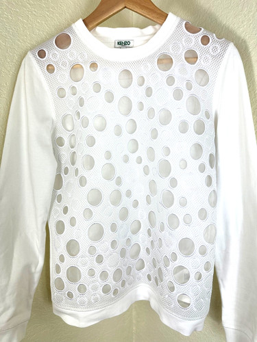 Kenzo cotton cutout - cutout, white
