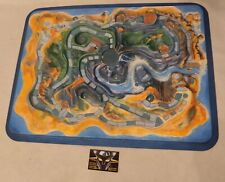 Gioco da tavola vintage L'ISOLA DI FUOCO Solo Plastico, Only platform ITALY 1987