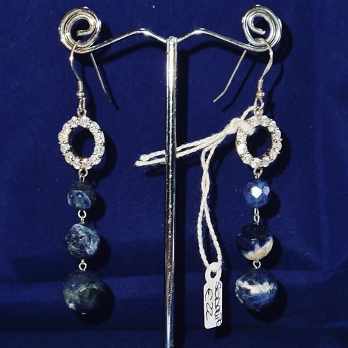 Orecchini sodalite e - in,