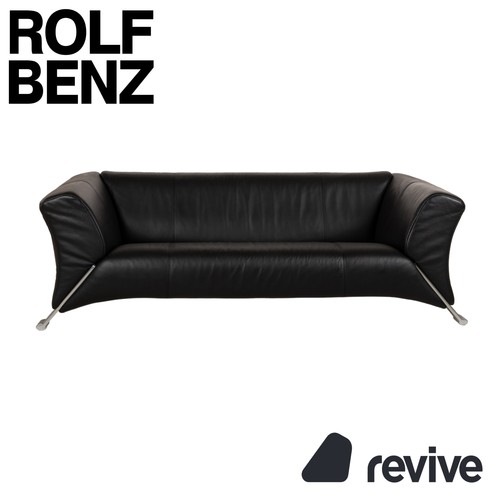 Rolf benz 322 - pelle, nero