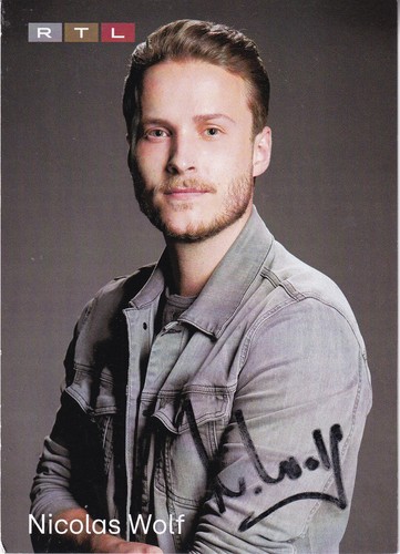 Autografo nicolas wolf - nicolas,