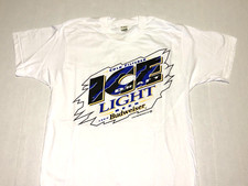 Raro! T-shirt birra Budweiser filtrata a freddo vintage 1994 birra leggera nuova! MED