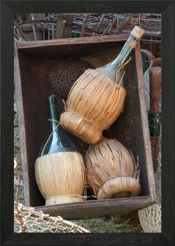 Vecchie bottiglie vino - di,