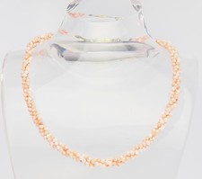 Collana In Corallo Naturale Intrecciata Vintage Bellissima