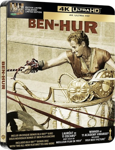 Ben hur steelbook - blu-ray, 4k