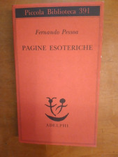 FERNANDO PESSOA- PAGINE ESOTERICHE- PICCOLA BIBLIOTECA 1997