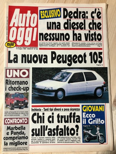 Rivista auto oggi 1989 128 - nr.,