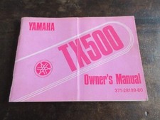 Yamaha TX500 TX 500 1973 OEM Owner's manual manuale di istruzioni