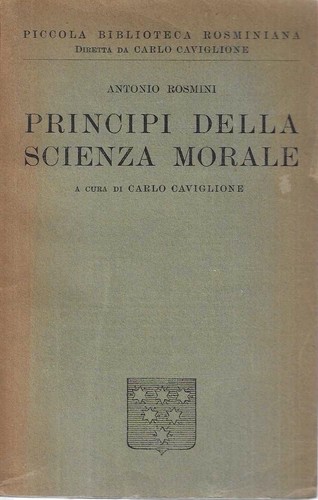 Principi della scienza morale - della,