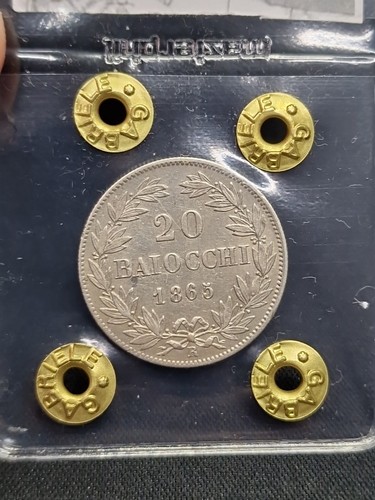 Baiocchi del 1865 papa - baiocchi,