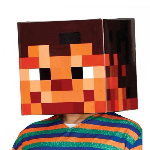 Casco elmo pixelato - in, cartone