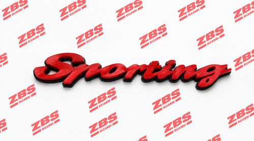 Sigla scritta sporting rossa - sigla,