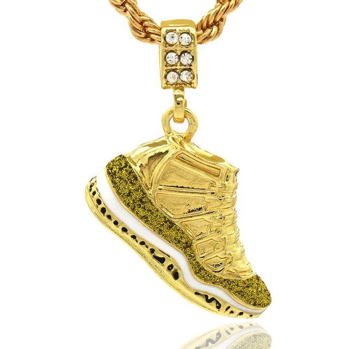Ciondolo uomo placcato - oro, 14