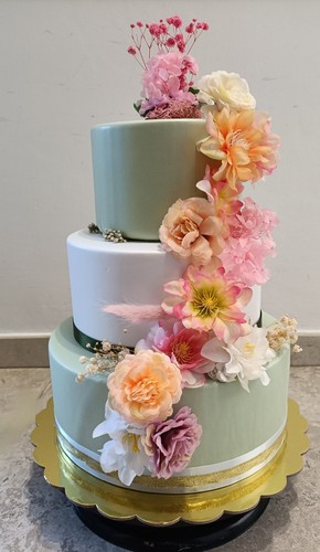 Torta scenografica floreale - torta,