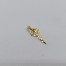 CIONDOLO PORTAFORTUNA CHIAVE IN ORO GIALLO 18KT 750 0,55 GR. (7786)