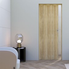 Porta a soffietto rovere in PVC effetto legno porte a scomparsa prodotto italia