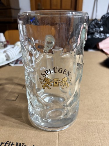 Vintage boccale birra splugen - vintage,
