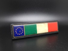 AUTO EPOCA LOGO ITALIA EUROPA BANDIERA ITALIANA SIGLA EMBLEMA FREGIO BADGE NOME