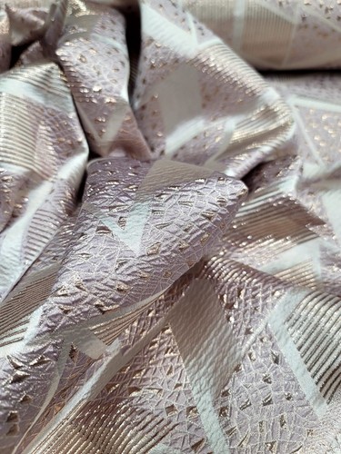 Tessuto broccato triangolo - , oro