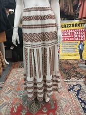 Gonna Estiva Bianca e Marrone