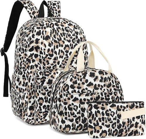 Set zaino scuola - scuola, leopardato