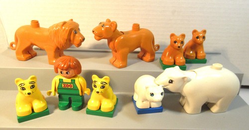Vtg lego duplo lion family - lion,