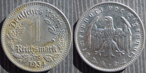 Germany reichsmark 1934 - #, 1