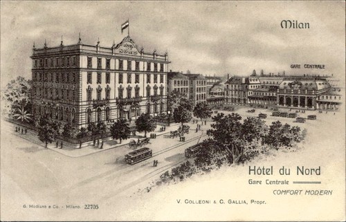 Cartolina hotel nord milano - cartolina,