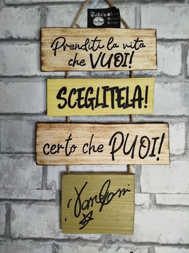 Targhetta vasco rossi legno - targhetta,