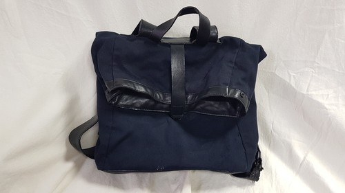 Zaino zara pelle blu navy - pelle, e