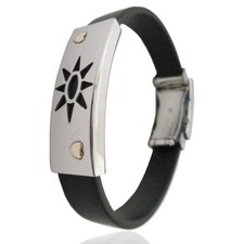 Bracciale acciaio sole