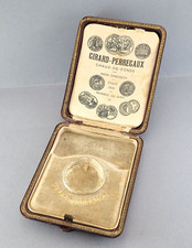 Antica scatola di presentazione Girard Perregaux Borgogna per orologi da tasca 33 mm