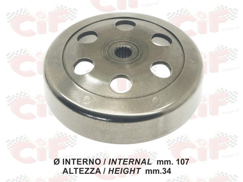 Campana frizione 107 - frizione, mm.