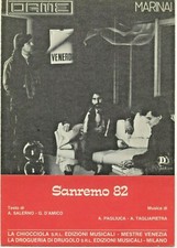 Spartito Le Orme - MARINAI (Sanremo 1982)