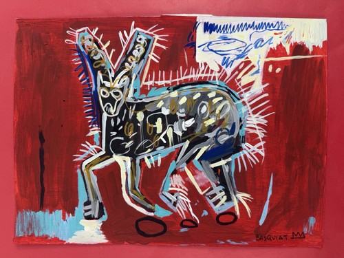 Jean michel basquiat - quadro, su
