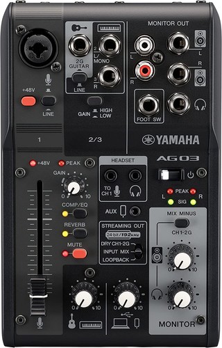 Yamaha ag03 mk2 black - yamaha, 3