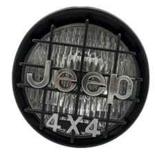 Faro anteriore moto con griglia scrambler Jeep nero opaco omologato Ø 145mm JEEP