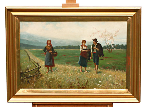 Bauernszene figure paesaggio - figure,
