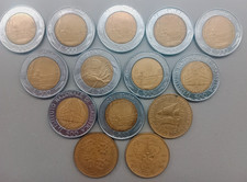 Monete Italia 200-500 lire 1982-1998 Quirinale-Statistica-Aeronautica