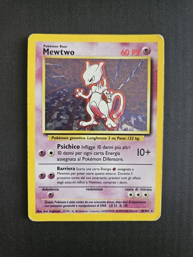 Carta pokemon mewtwo - mewtwo, 10/102