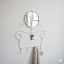 Appendiabiti con specchio da