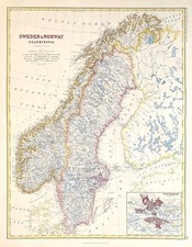 mappa Scandinavia Svezia e