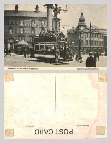 Vintage postcard sheffield - postcard,