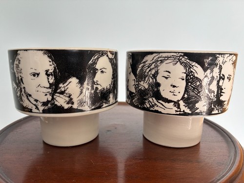 Set two porcelain cups by - set, of